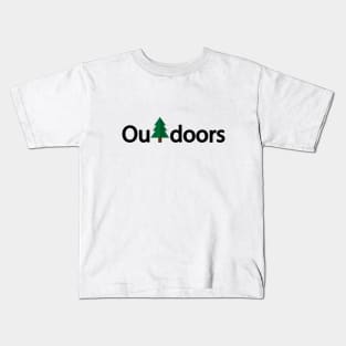 Outdoors artistic typography design Kids T-Shirt